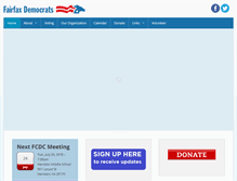 Tablet Screenshot of fairfaxdemocrats.org